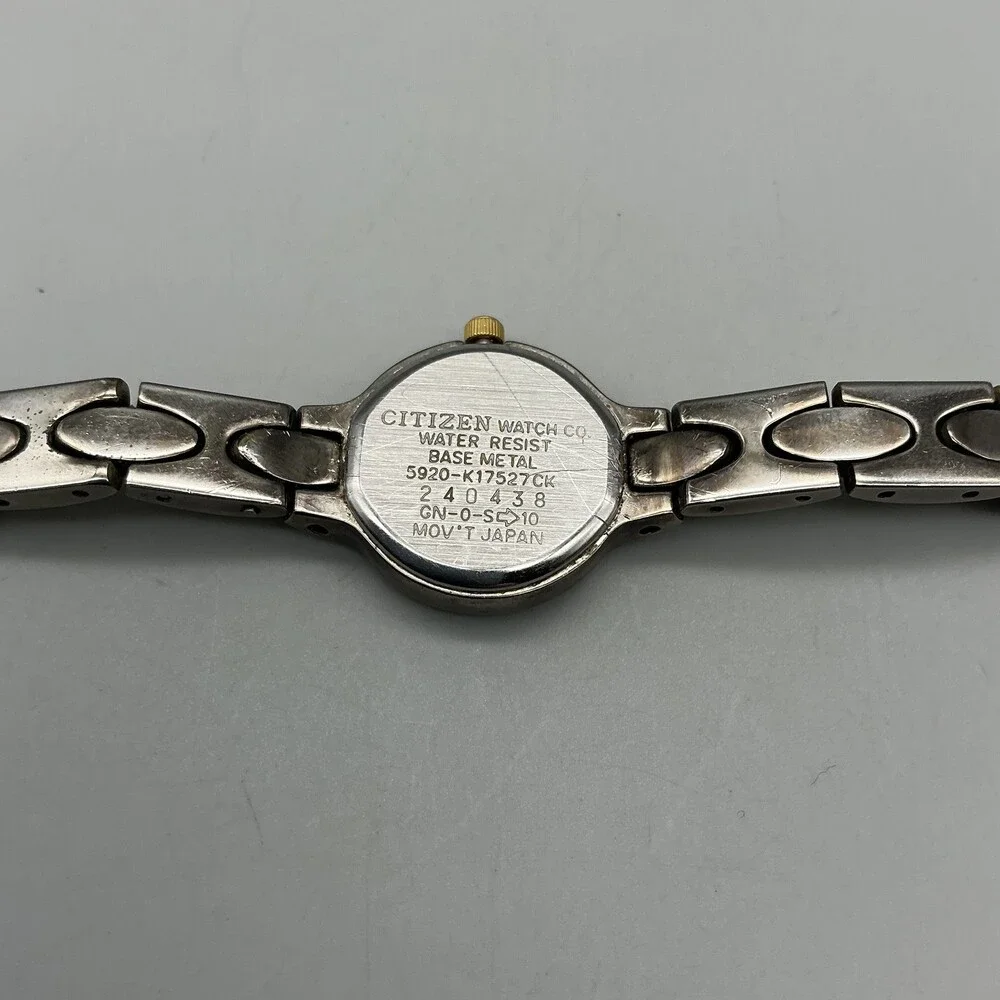Citizen Womens Watch 20mm White Dial Two Tone 5920-K17527 New Battery 5.75